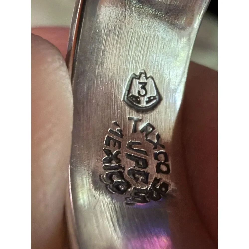Vintage Taxco Mexico 925 Sterling Silver Bird Band Ring Size 10 Eagle 3 UPC